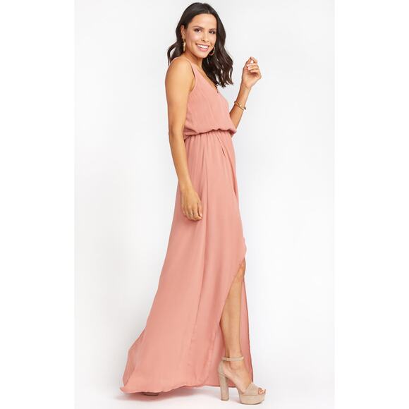 Show Me Your Mumu Kendall Maxi Dress in Rustic Mauve Crisp XXS NWT - Picture 3 of 8